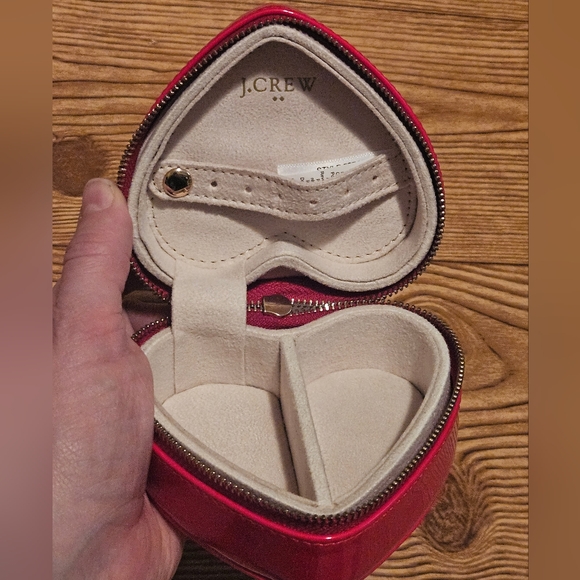 J. Crew Red heart shaped jewelry box - Picture 3 of 3